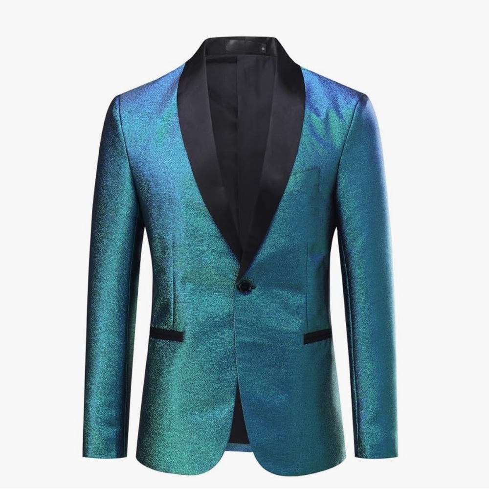 Coofandy men’s tuxedo jacket party blazer